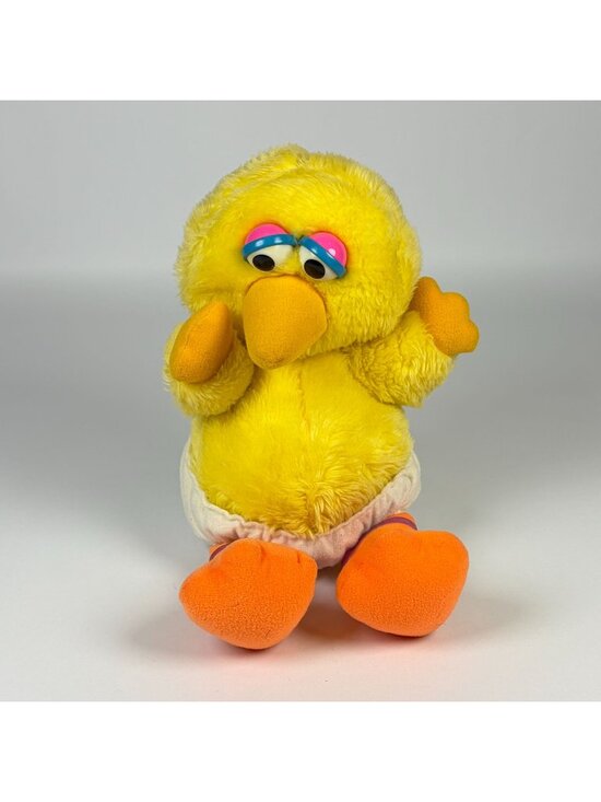 Hasbro Other - Vintage Hasbro Softies Baby Big Bird Plush Sesame Street Toy Yellow 11"